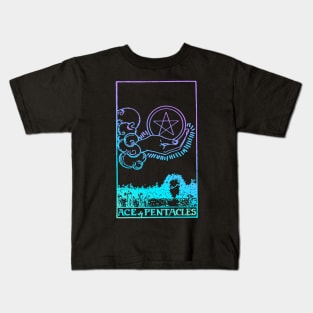 Ace of Pentacles Tarot Card Kids T-Shirt